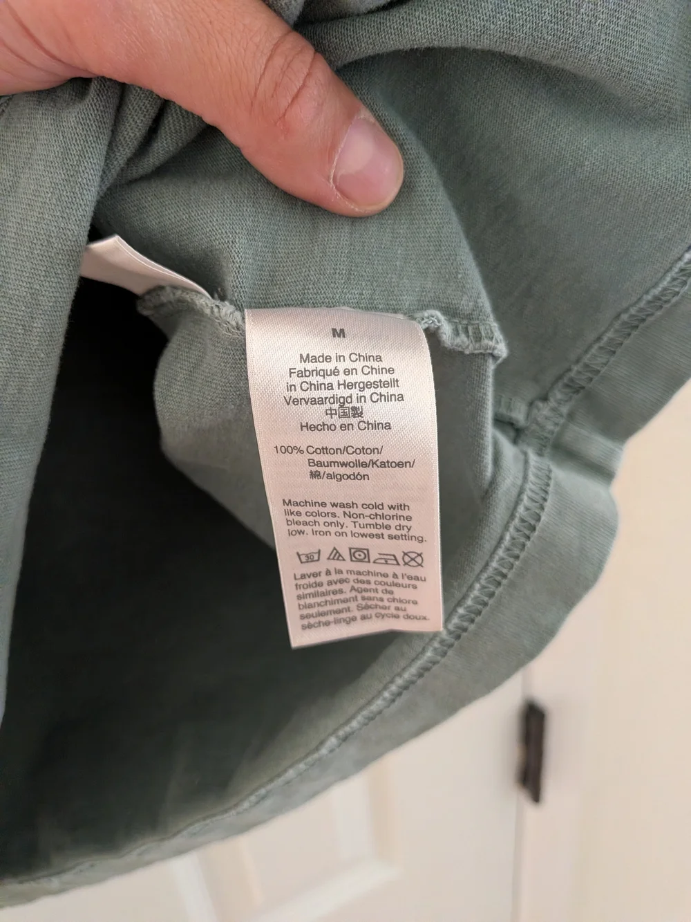 J. Crew Mens Green Heavyweight Basic Short Sleeve T Shirt 100% Cotton Size M